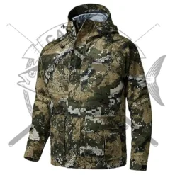 Waterproof fishing jacket with breathable fabric in Maryland.